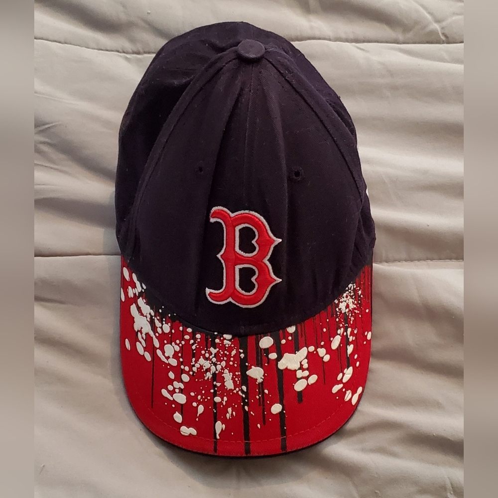 Boston Red Sox Splatter Cap. Size Youth.